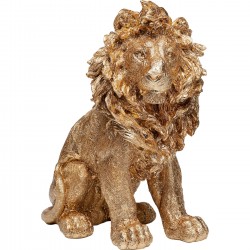 Peça Decorativa Sitting Lion Dourado 42cm-53307 (8)