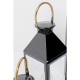 Lanterna Giardino Preto/Dourado (conj. de 4)