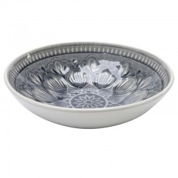 Taça Sicilia Mandala Cinzenta Ø18cm