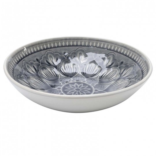 Taça Sicilia Mandala Cinzenta Ø18cm