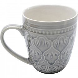 Caneca Sicilia Mandala Cinzenta