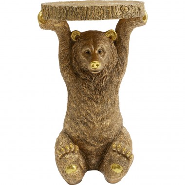 Mesa de apoio Animal Bear Gold 35x34cm