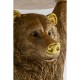 Mesa de apoio Animal Bear Gold 35x34cm