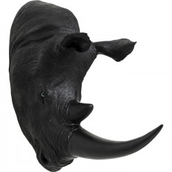 Decoração de parede Rhino Head Antique Black