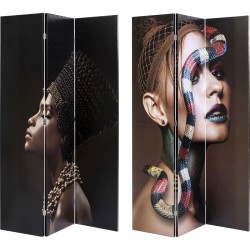 Biombo Royal Headdress vs Snake Girl 120x180cm