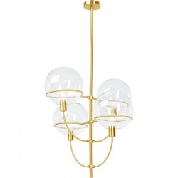 Candeeiro de Tecto Lantern 4rs Brass