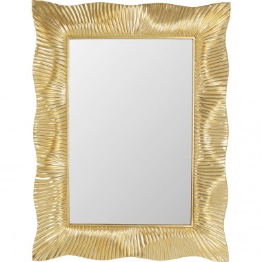Espelho de parede Wavy Brass 94x124cm