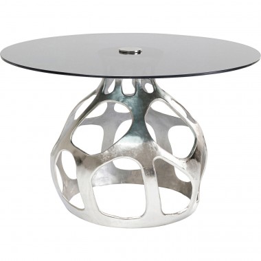 Mesa Volcano Silver Ø120cm