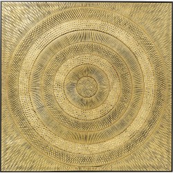 Quadro Art Circle Dourado 120x120cm