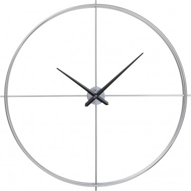 Horloge murale Simple Pure argenté Ø95cm