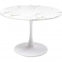Mesa Veneto Marble White Ø110 cm