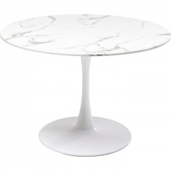 Table Veneto marbre blanc Ø110cm