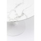 Table Veneto marbre blanc Ø110cm