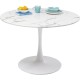 Table Veneto marbre blanc Ø110cm