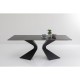 Table Gloria noir ceramique 200x100