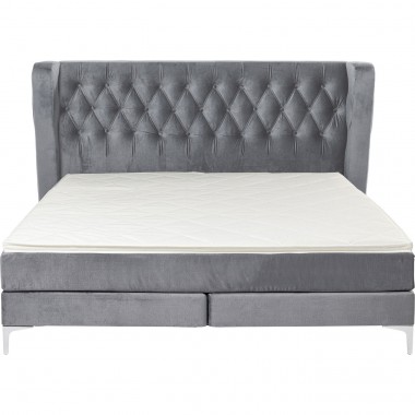 Lit boxspring Benito Moon gris 180x200