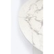 Table Schickeria look marbre blanc Ø80cm