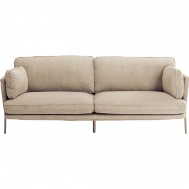 Canapé Shirly 3-places crème 166cm