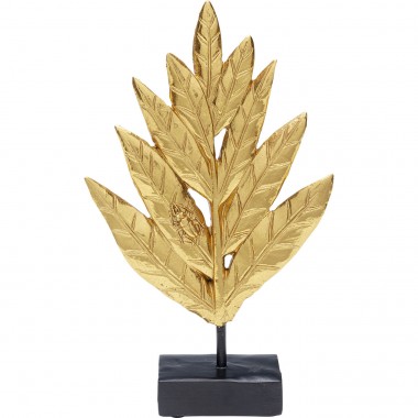 Objet décoratif Leaves doré 25cm