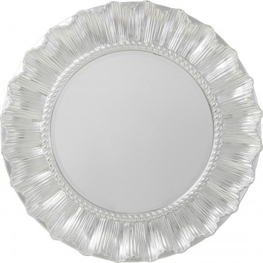 Miroir mural Sun Ray argenté Ø84cm