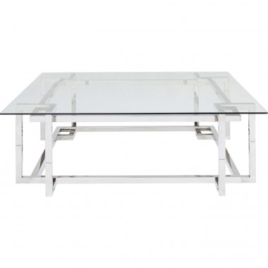 Table basse Clara argenté 120x120cm