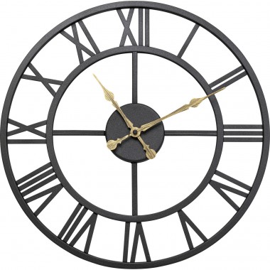 Horloge murale Roman noir Ø41cm