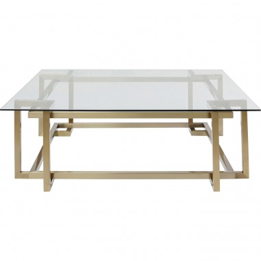 Table basse Clara doré 120x120cm