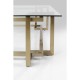 Table basse Clara doré 120x120cm