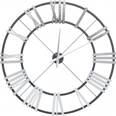 Horloge murale Nevio argenté Ø95cm