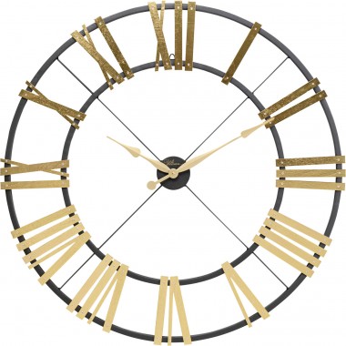 Horloge murale Nevio laiton Ø95cm
