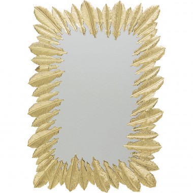 Miroir mural Feather Dress doré 49x69cm