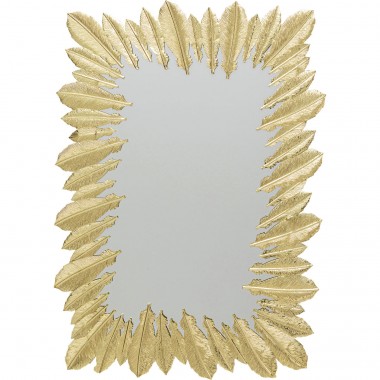 Miroir mural Feather Dress doré 49x69cm