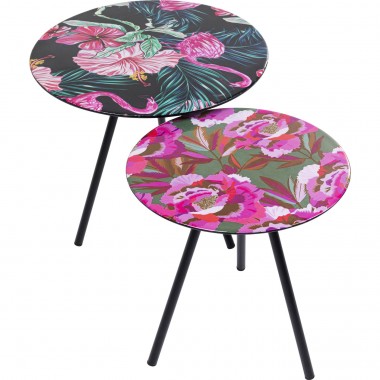 Table d appoint Flamingo Flower (2/Set)
