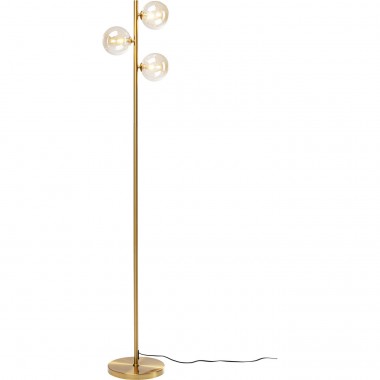 Lampadaire Three Balls doré 160cm