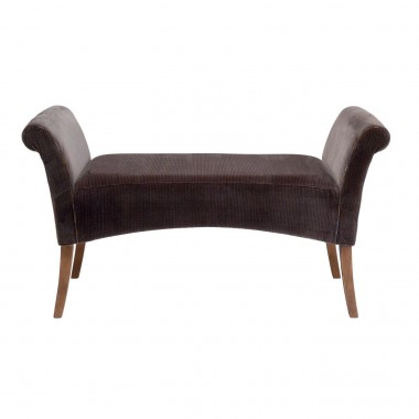 Banquette Motley verlours marron