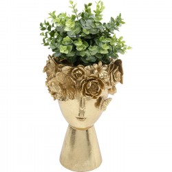 Vaso Flowercrown Dourada 20 cm