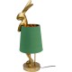 Lampe à poser Animal Rabbit doré/vert 68cm