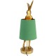 Lampe à poser Animal Rabbit doré/vert 68cm