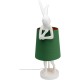 Lampe à poser Animal Rabbit blanc/vert 68cm