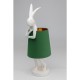 Lampe à poser Animal Rabbit blanc/vert 68cm