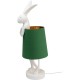 Lampe à poser Animal Rabbit blanc/vert 68cm