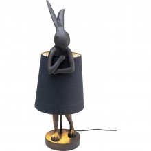 Candeeiro de mesa Animal Rabbit Mate Preto 68 cm