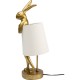 Lampe à poser Animal Rabbit doré/blanc 50cm