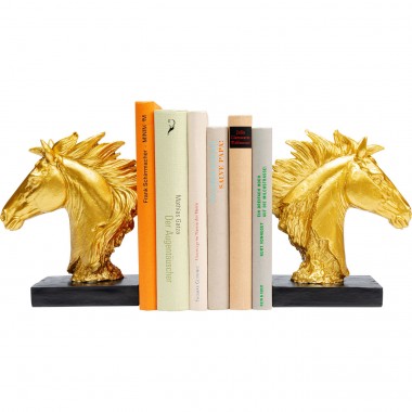 Serre-livres Fiesta doré (2/set)