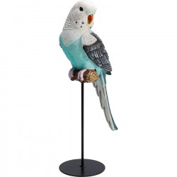 Peça decorativa Parrot Turquoise 36 cm