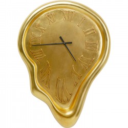 Horloge murale Big Drop doré 92x127cm