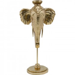 Castiçal Elephant Head Dourado 49 cm