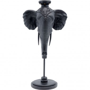 Bougeoir Elephant Head noir 49cm