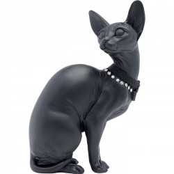 Figurine déco Sitting Cat Audrey noir 27