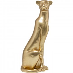 Peça decorativa Sitting Leopard Dourada 150 cm